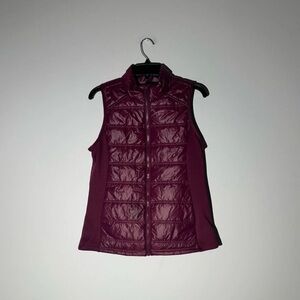 avia purple quilted vest size m